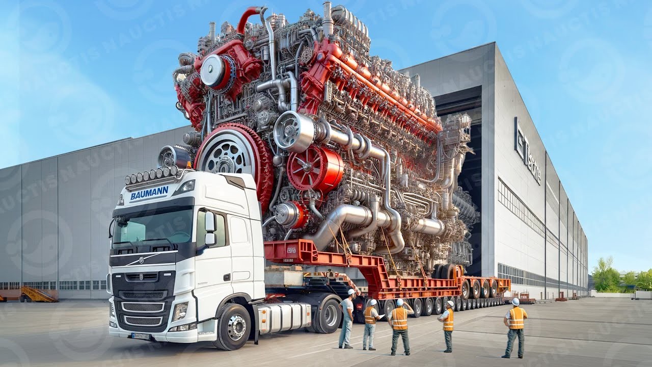 A main engine destined for a large container ship